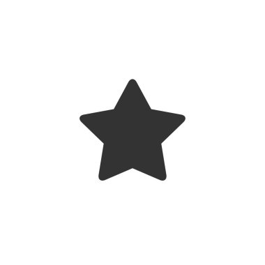 Yıldız simgesi basit tasarım. Vektör esnaf.