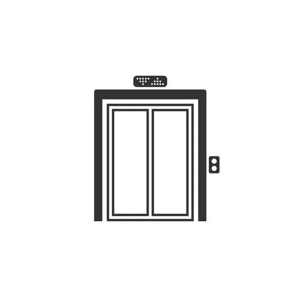 Icono del elevador en diseño simple. Ilustración vectorial — Vector de stock