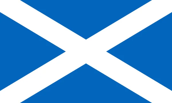Bandera de Escocia. Ilustración vectorial EPS10 — Vector de stock
