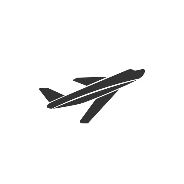 Icône de l'avion dans un design simple. Illustration vectorielle — Image vectorielle