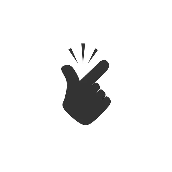 Snap finger-ikonen i enkel design. Vektor illustration — Stock vektor