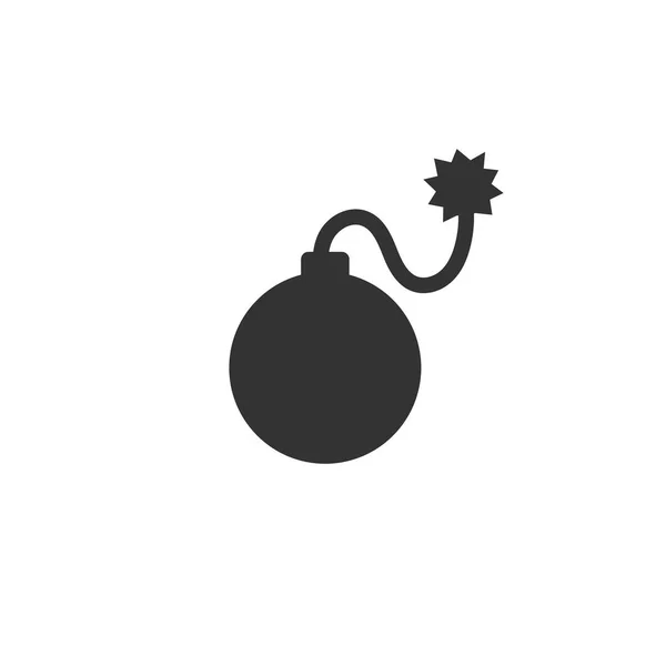 Bomb ikon i enkel design. Vektor illustration — Stock vektor
