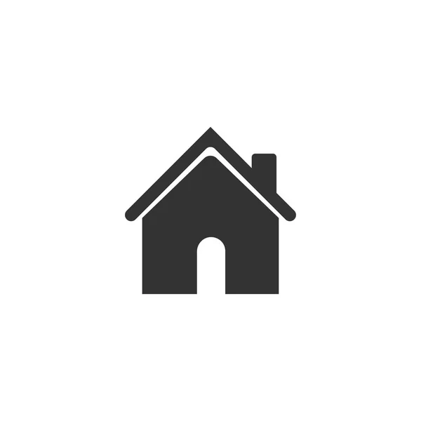 Haus-Ikone in einfachem Design. Vektorillustration — Stockvektor