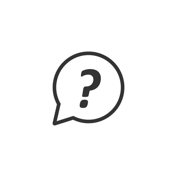 Icono de ayuda de signo de interrogación en diseño simple. Ilustración vectorial — Vector de stock