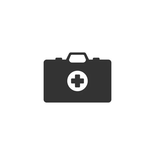 Icono de caja de primeros auxilios en diseño simple. Ilustración vectorial — Archivo Imágenes Vectoriales