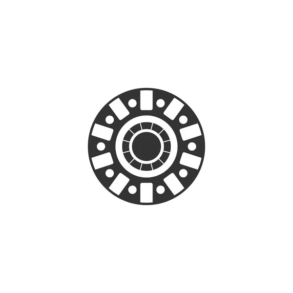 Icona elettromagnetica dal design semplice. Illustrazione vettoriale — Vettoriale Stock
