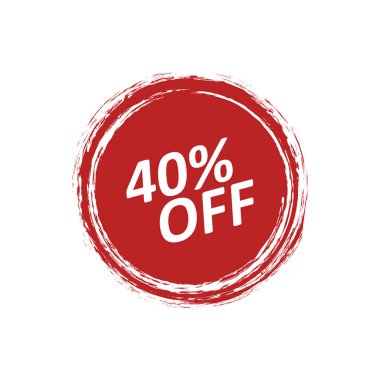 Fiyat ile indirim rozeti etiketi 40