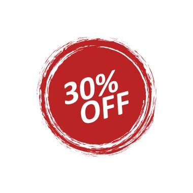 Fiyata indirim rozeti etiketi 30