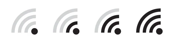 Collection Icônes Vectorielles Wifi Dans Design Simple — Image vectorielle