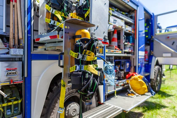 Delmenhorst Niemcy Maja 2018 Sprzęt Techniczny Niemiecki Techniczne Pogotowie Truck — Zdjęcie stockowe