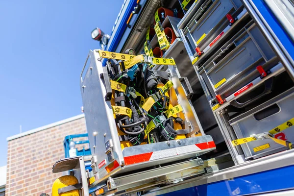 Delmenhorst Niemcy Maja 2018 Sprzęt Techniczny Niemiecki Techniczne Pogotowie Truck — Zdjęcie stockowe