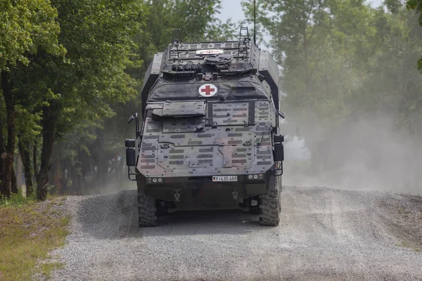 Feldkirchen Deutschland Juni 2018 Deutscher Gepanzerter Medizinischer Transportboxer Der Bundeswehr — Stockfoto