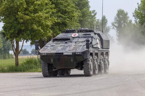 Feldkirchen Deutschland Juni 2018 Deutscher Gepanzerter Medizinischer Transportboxer Der Bundeswehr — Stockfoto