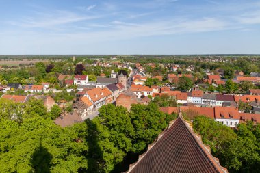 Manzara Burg Kilise kulesinde görünümünden / Almanya.