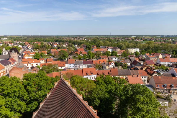 Manzara Burg Kilise kulesinde görünümünden / Almanya.
