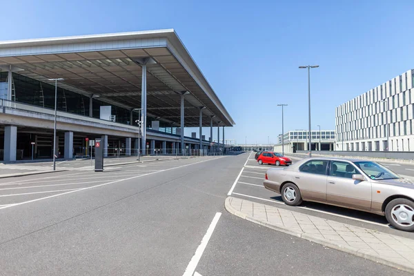 Berlim Alemanha Abril 2018 Terminal Passageiros Aeroporto Brandemburgo Berlim Willy — Fotografia de Stock