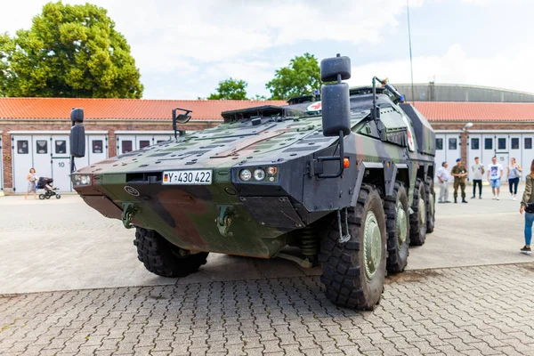 Feldkirchen Duitsland Juni 2018 Duitse Gepantserde Medische Vervoerder Bokser Bundeswehr — Stockfoto