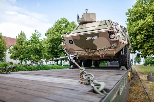 Feldkirchen Duitsland Juni 2018 Duits Gepantserde Militaire Voertuigen Uit Bundeswehr — Stockfoto