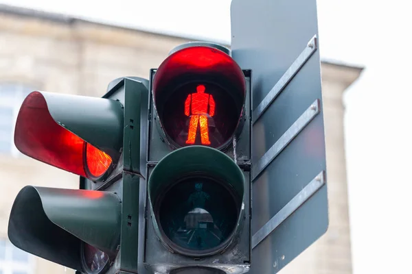 Señal Tráfico Alemana Calle Nuremberg Alemania — Foto de Stock