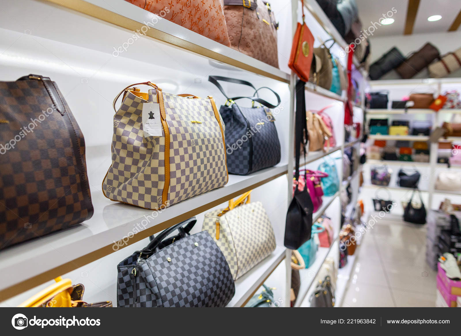 Alanya Turkey September 2018 Louis Vuitton Handbags Stans Shop