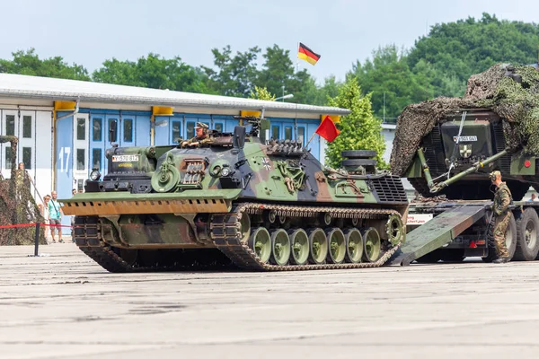 Burg Germania Giugno 2016 Veicolo Recupero Corazzato Tedesco Bergepanzer Bundeswehr — Foto Stock