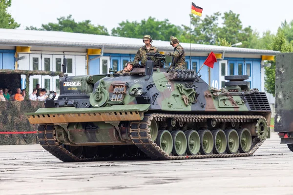 Burg Німеччина Червня 2016 Німецька Броньовані Автоевакуатор Bergepanzer Від Бундесверу — стокове фото