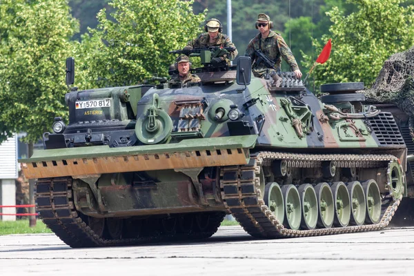 Burg Німеччина Червня 2016 Німецька Броньовані Автоевакуатор Bergepanzer Від Бундесверу — стокове фото