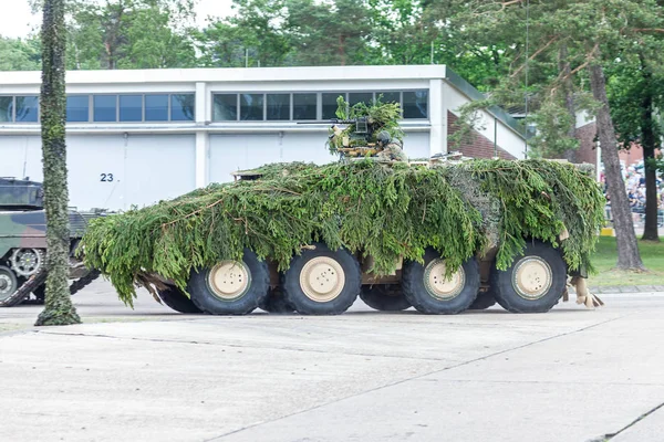 Augustdorf Deutschland Juni 2019 Panzer Kampfpanzer Gtk Boxer Fährt Auf — Stockfoto