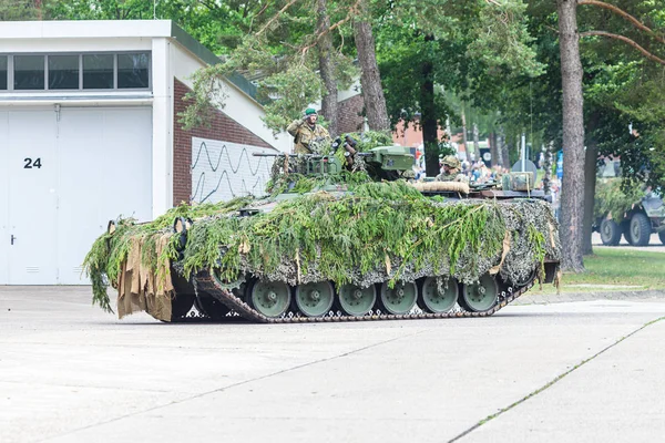 Augustdorf Deutschland Juni 2019 Infanterie Kampfpanzer Marder Fährt Auf Taktik — Stockfoto
