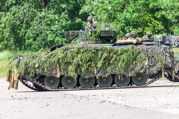 Augustdorf Germania Giugno 2019 Veicolo Combattimento Fanteria Tedesco Marder Guida — Foto Stock