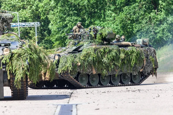 Augustdorf Germania Giugno 2019 Veicolo Combattimento Fanteria Tedesco Marder Guida — Foto Stock