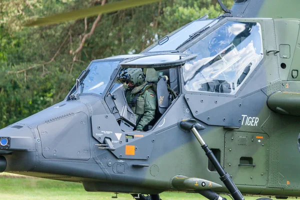 Augustdorf Niemcy Czerwca 2019 Eurocopter Tiger Bliźniak Atak Helikopterem Armii — Zdjęcie stockowe