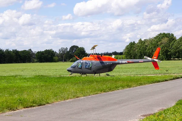Bueckeburg Germany June 2019 Bell 206B Jetranger Iii Flies Military — Stock Photo, Image