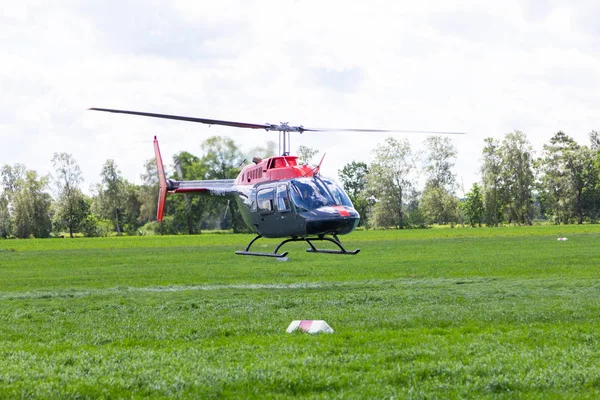 Bueckeburg Germany June 2019 Bell 206B Jetranger Iii Flies Military — Stock Photo, Image