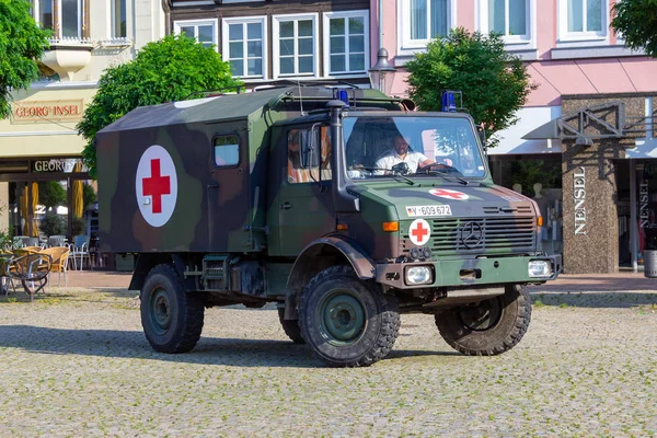 Peine Duitsland Juni 2019 Duits Militair Ambulance Voertuig Krkw Staat — Stockfoto