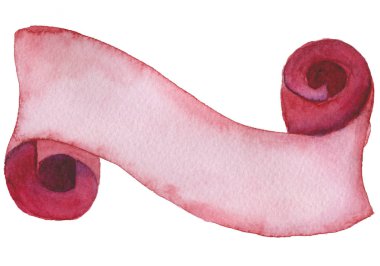 Suluboya şerit el çekilmiş banner için tebrik kartları