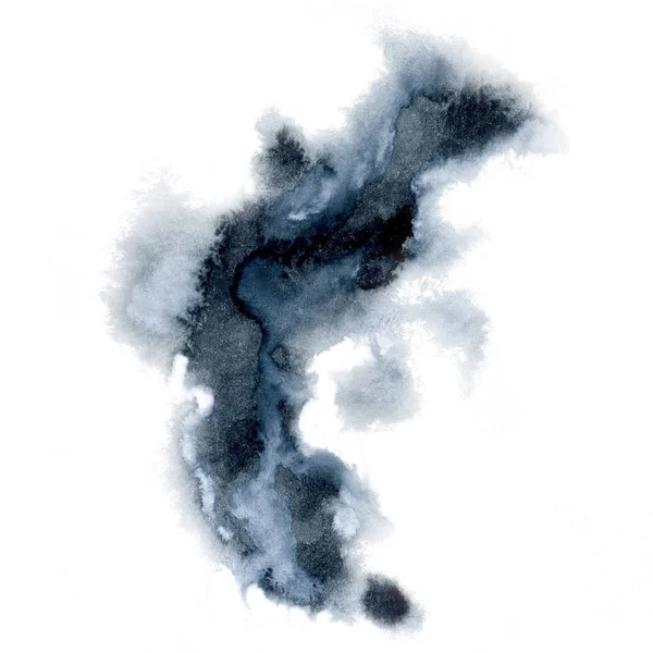 Aquarela abstrato fundos preto salpicos mão desenhado ilustração — Fotografia de Stock