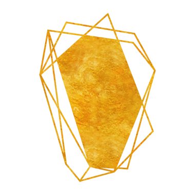 Düğün davetiyesi, lüks templates, dekoratif desen için altın geometrik poligonal art deco tarzında. Modern soyut öğe