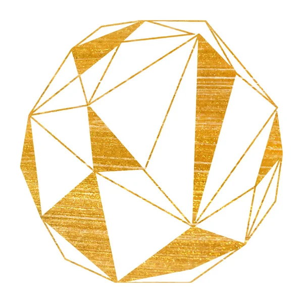 Золотой геометрический многоугольный стиль арт-деко для приглашения на свадьбу, роскошный соблазн, декоративный узор. Современный абстрактный элемент — стоковый вектор