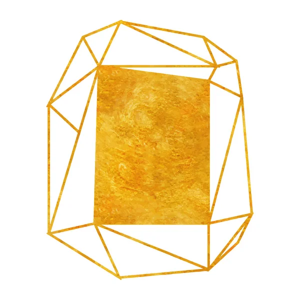 Düğün davetiyesi, lüks templates, dekoratif desen için altın geometrik poligonal art deco tarzında. Modern soyut öğe