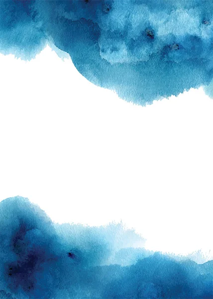 Aquarell abstrakt Aquamarin, Hintergrund, Aquarell blaue Texturvektorillustration — Stockvektor