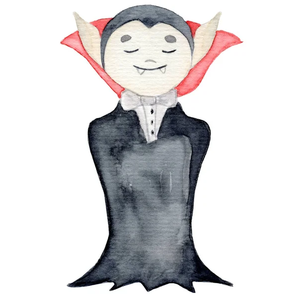 Aquarell Dracula, Comicfigur niedliche Illustration — Stockfoto