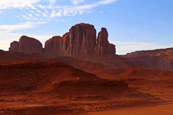 Butte Rock Monument Valley Stanie Utah Stany Zjednoczone Ameryki — Zdjęcie stockowe