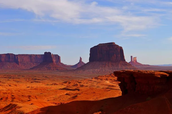 Butte Rock Monument Valley Stanie Utah Stany Zjednoczone Ameryki — Zdjęcie stockowe