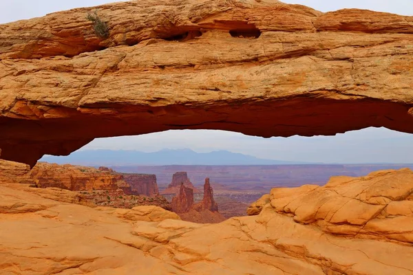 Mesa Arch Dans Parc National Canyonlands Près Moab Utah Usa — Photo