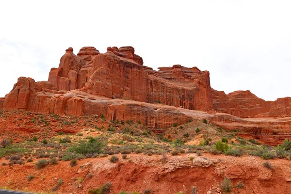 Hermoso Paisaje Colores Naturales Parque Nacional Arches Utah — Foto de Stock