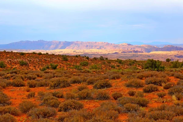 Güzel Manzara Doğal Renklerde Arches National Park Utah Abd — Stok fotoğraf