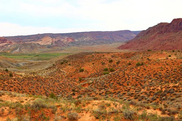 Vakkert Landskap Naturlige Farger Arches Nasjonalpark Utah Usa – stockfoto