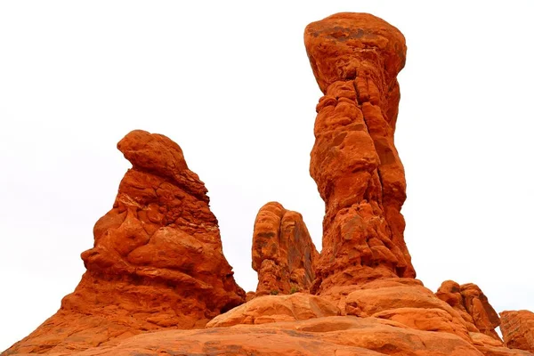 Hermosos Pedestales Roca Parque Nacional Arches Utah — Foto de Stock