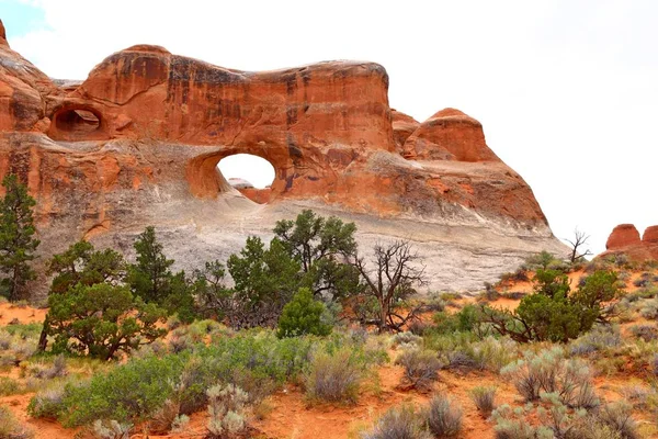 Σήραγγα Τόξου Στο Arches National Park Γιούτα Ηπα — Φωτογραφία Αρχείου